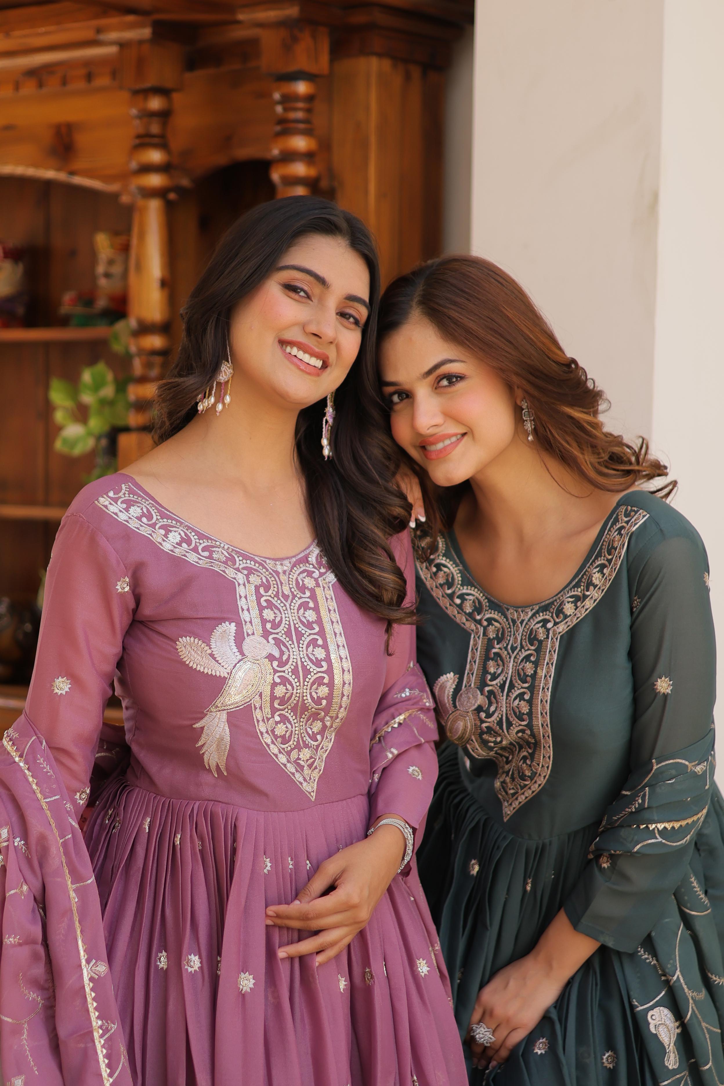 vastralyn  Embroidered Gown Online