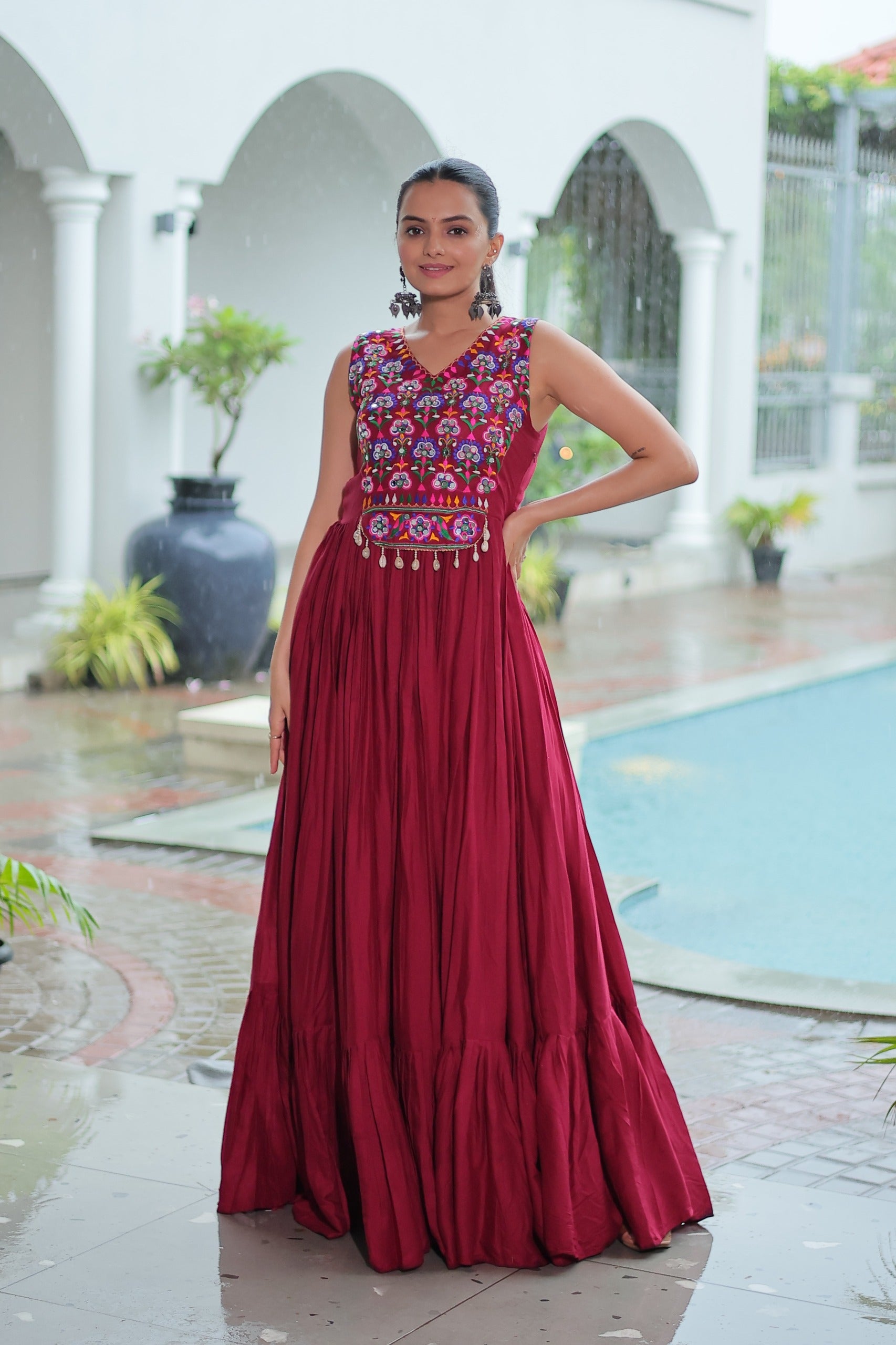 festive ethnic gown