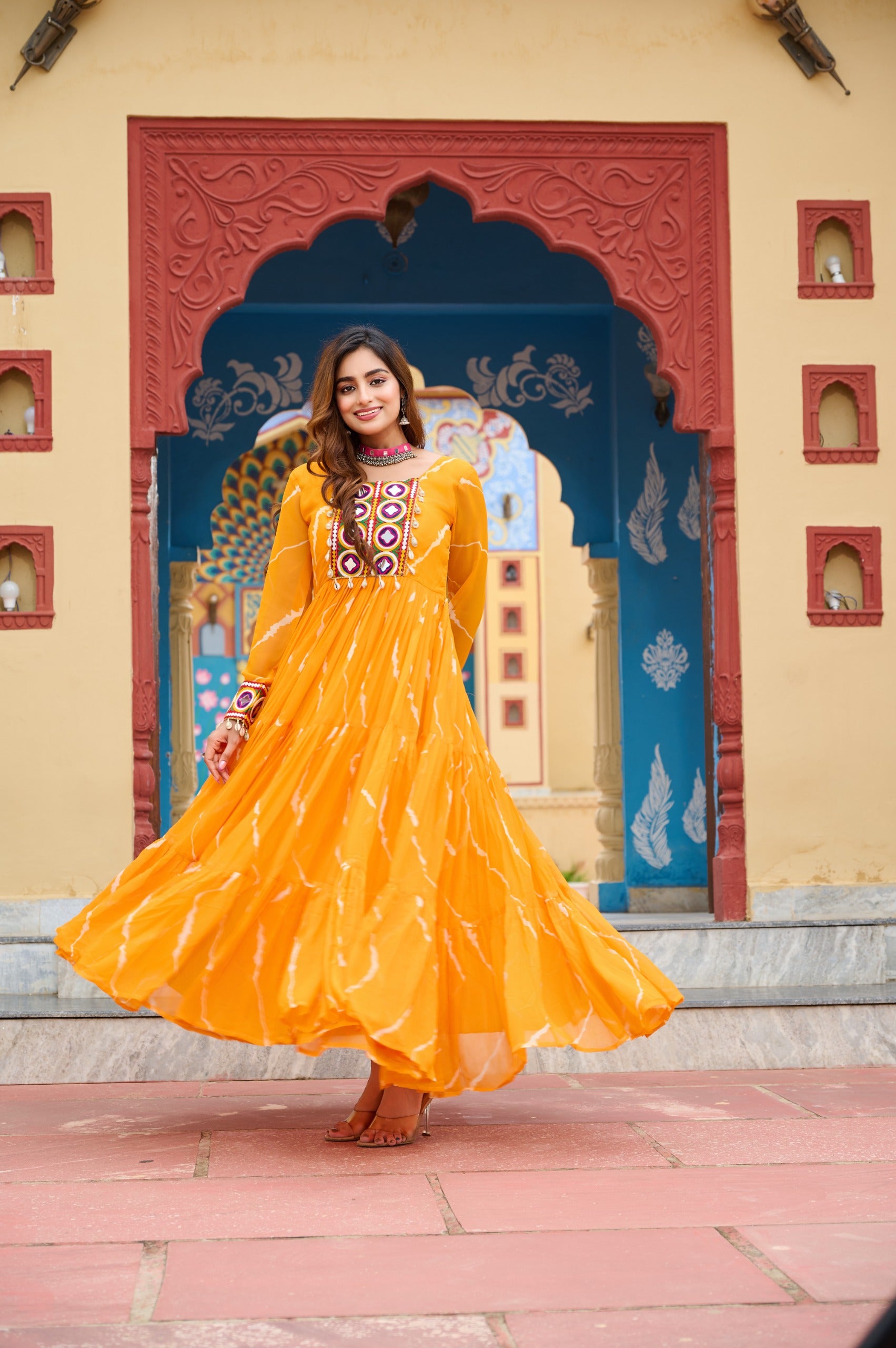 Yellow Laheriya gown
