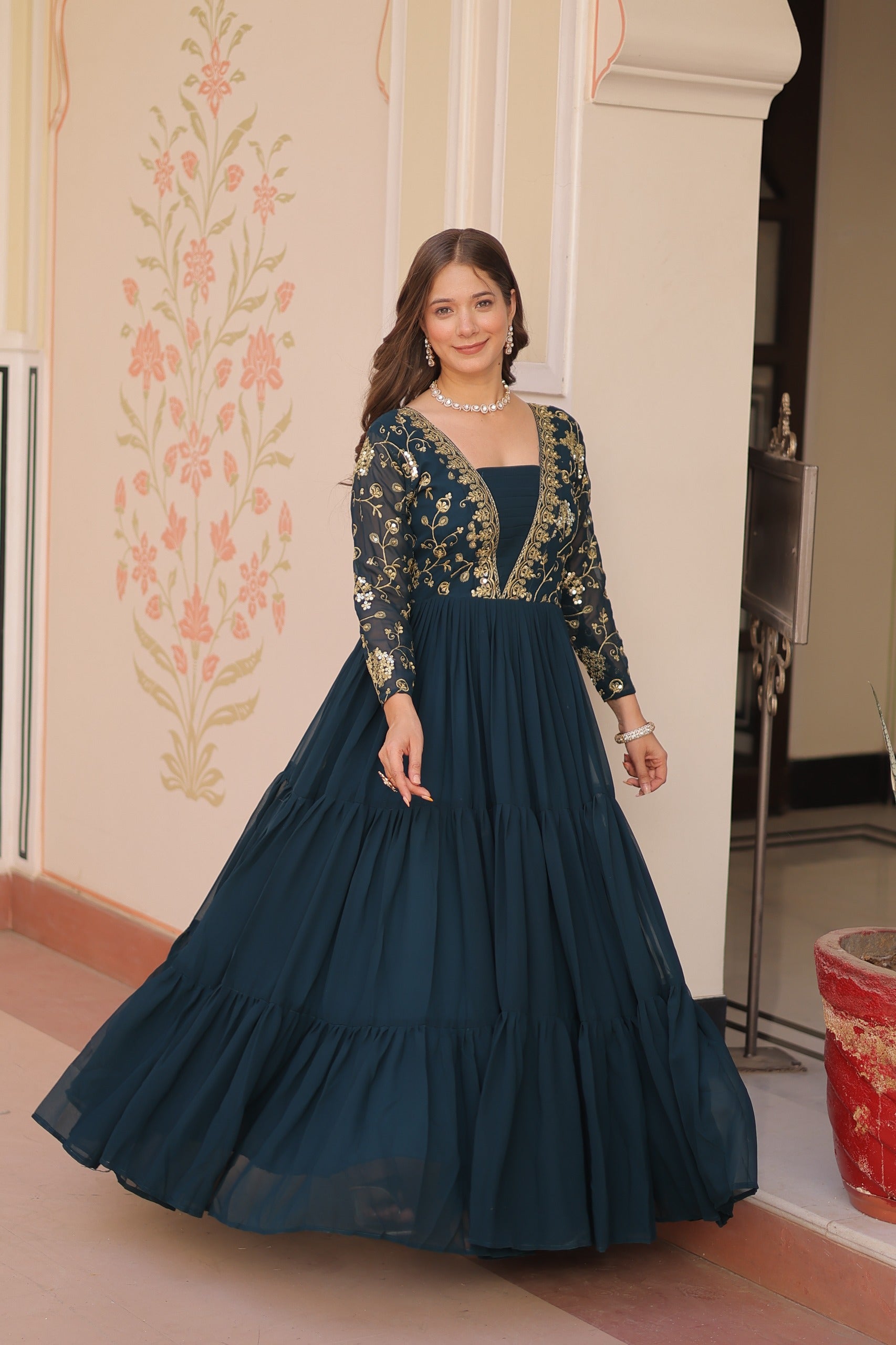 Embroidered Gown Online