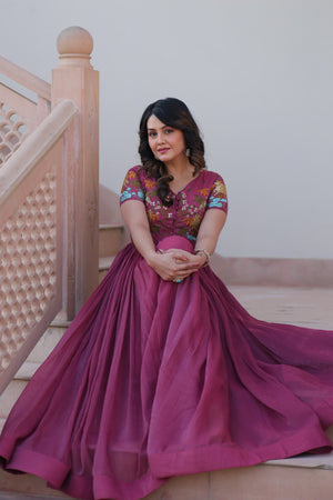 , Embroidered Koti Dress