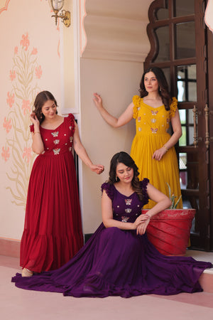party wear maxi dress