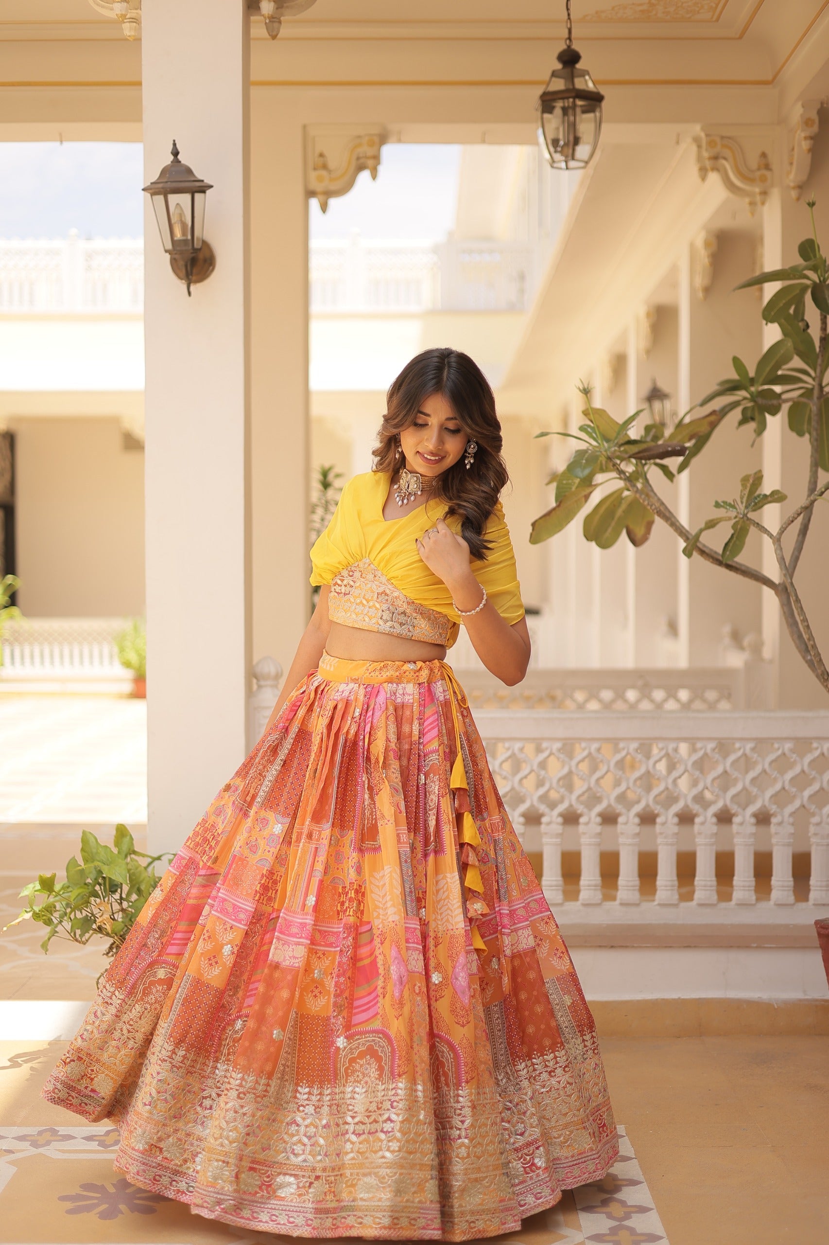 Yellow Lehenga Choli