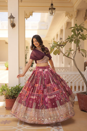 Russian Silk Lehenga