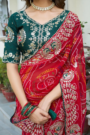 rajasthani bandhani saree online