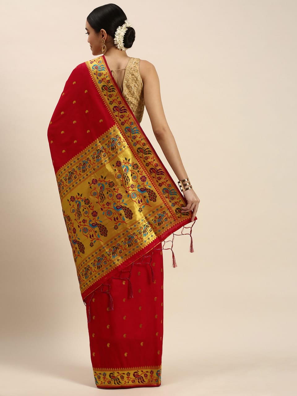 Traditional wedding saree