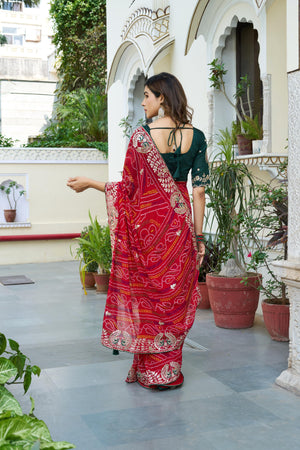 gujarati bandhani sarees online