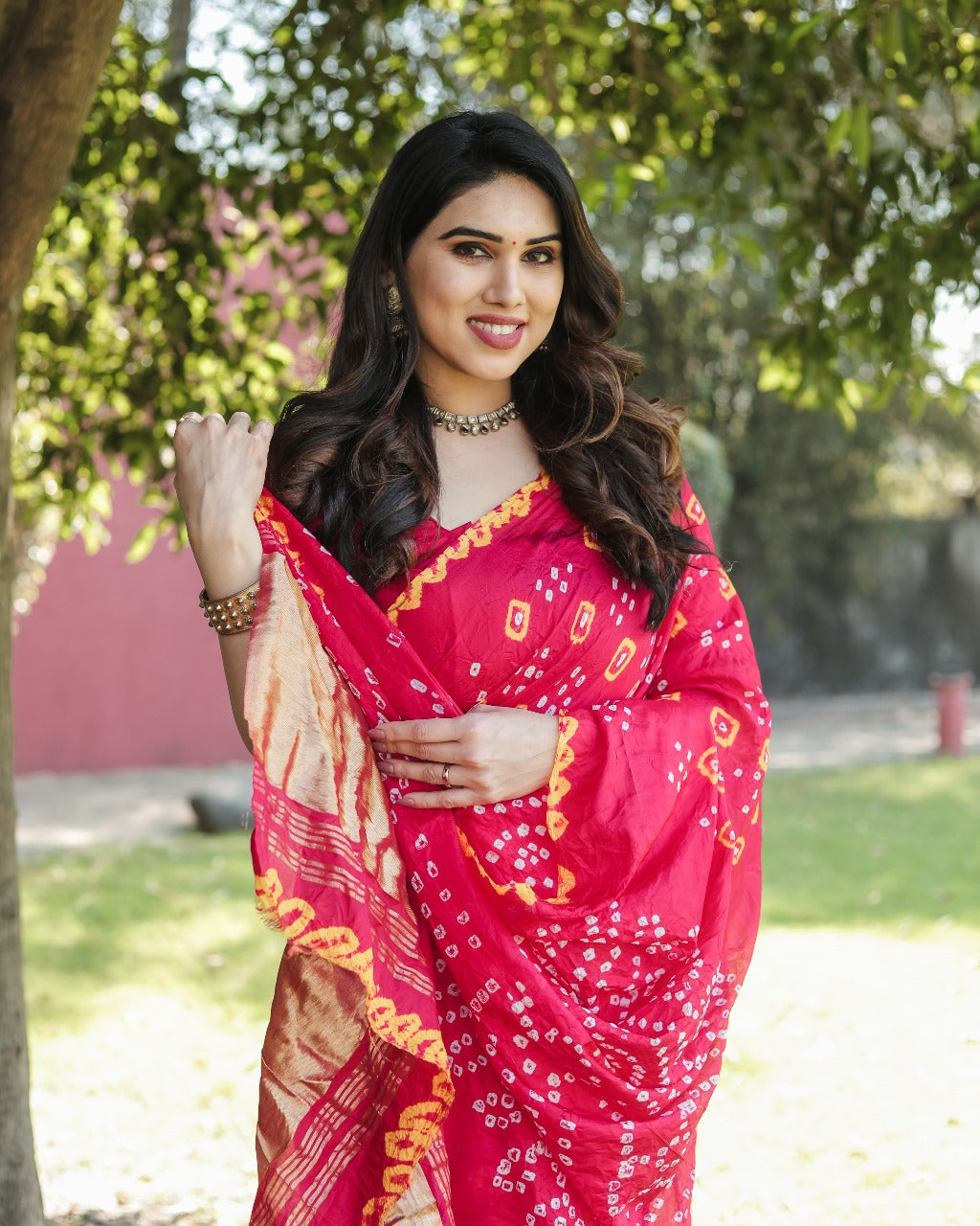 tissue pallu saree