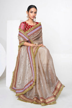 Designer saree for reception