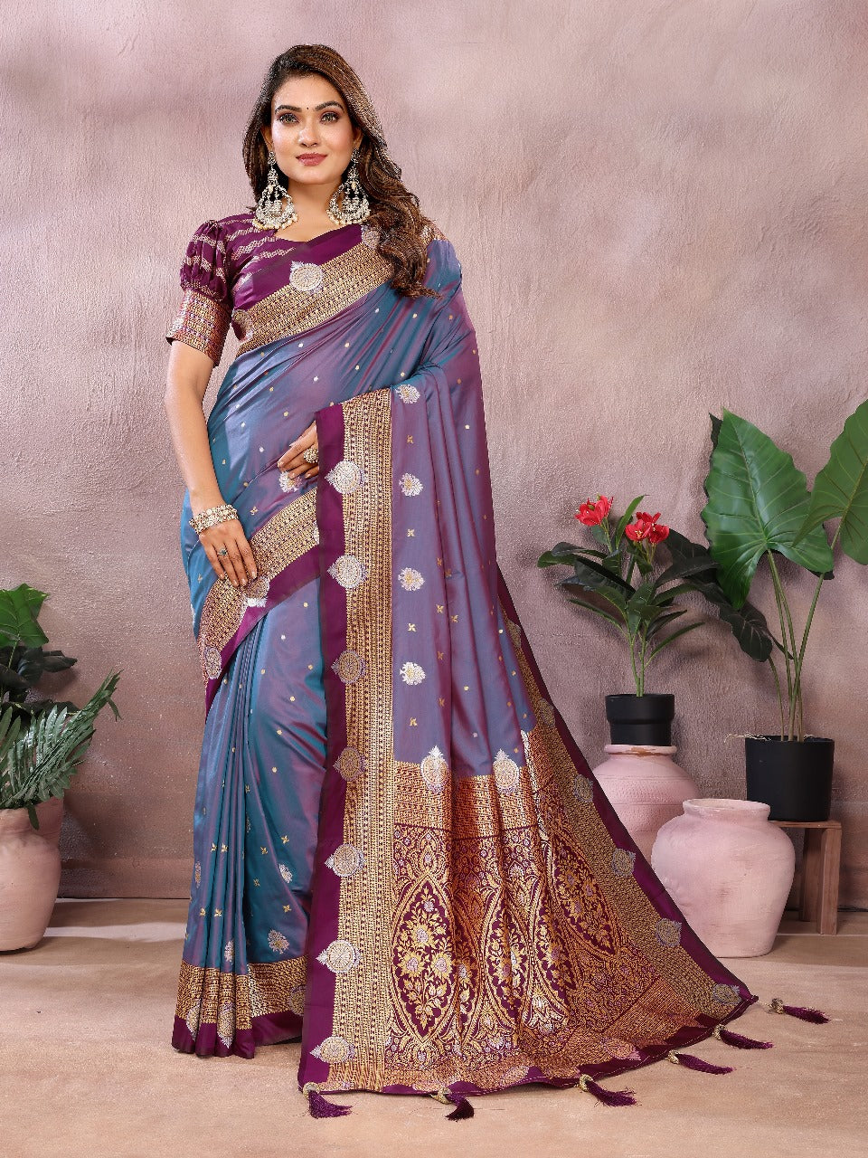 tissue sarees