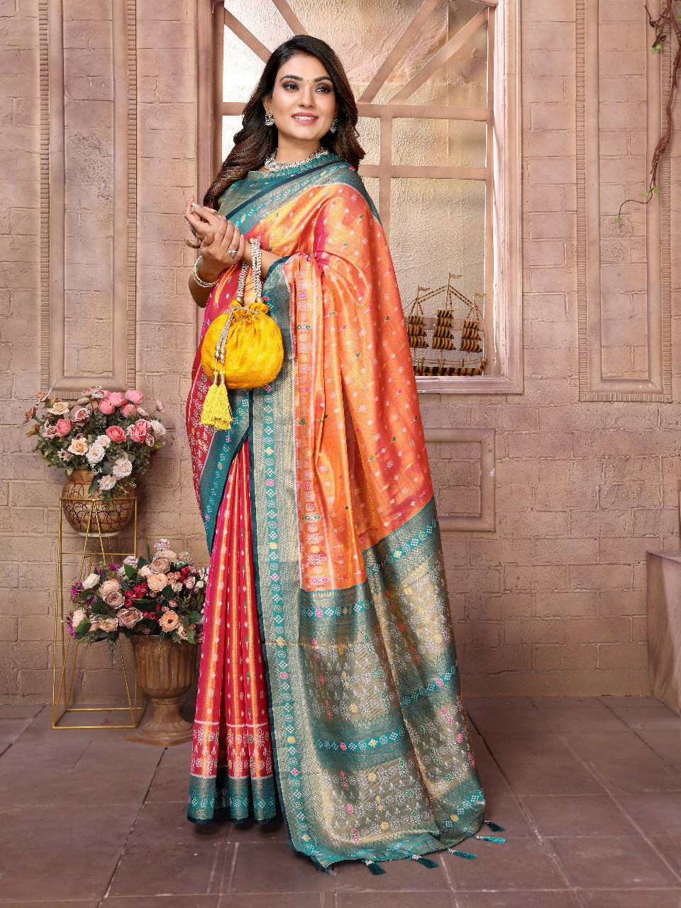 pure tissue silk saree
