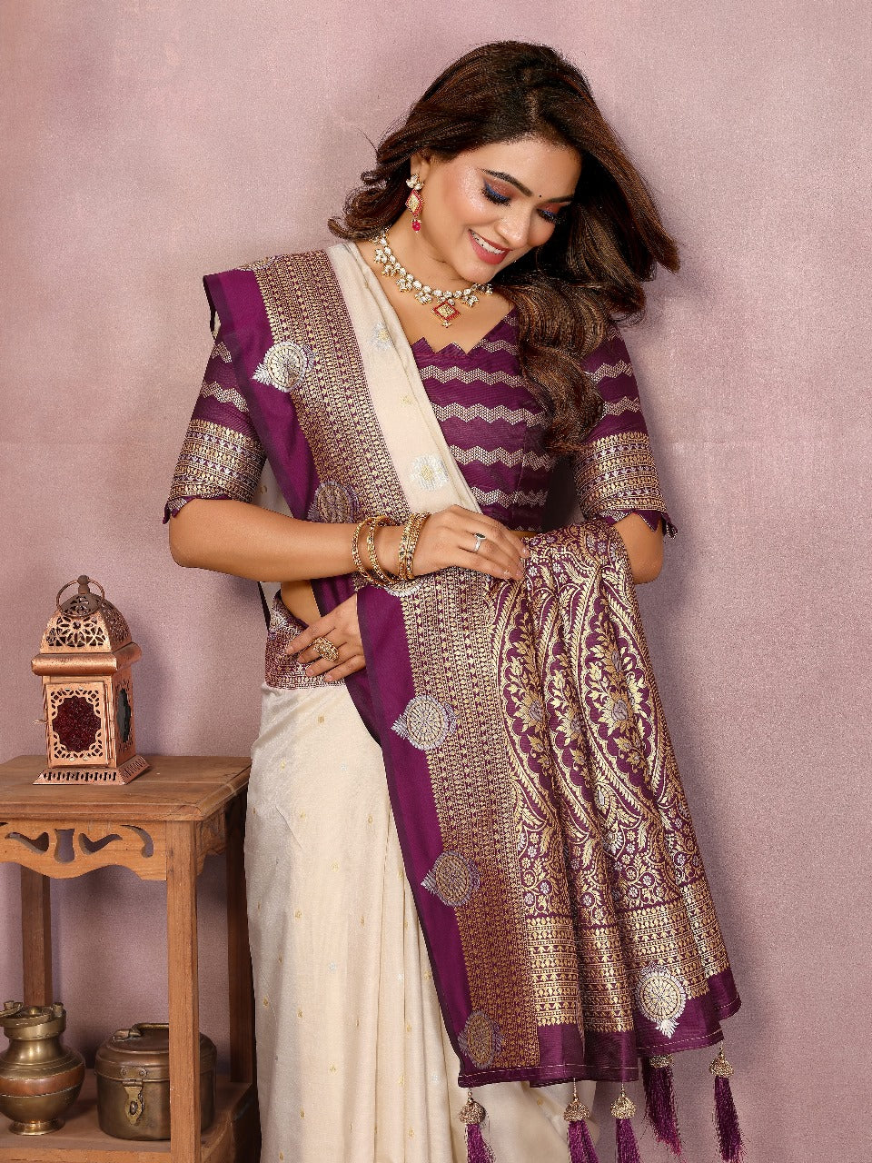 pure banarasi tissue saree