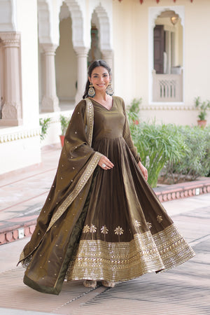 Traditional festive gown outfit