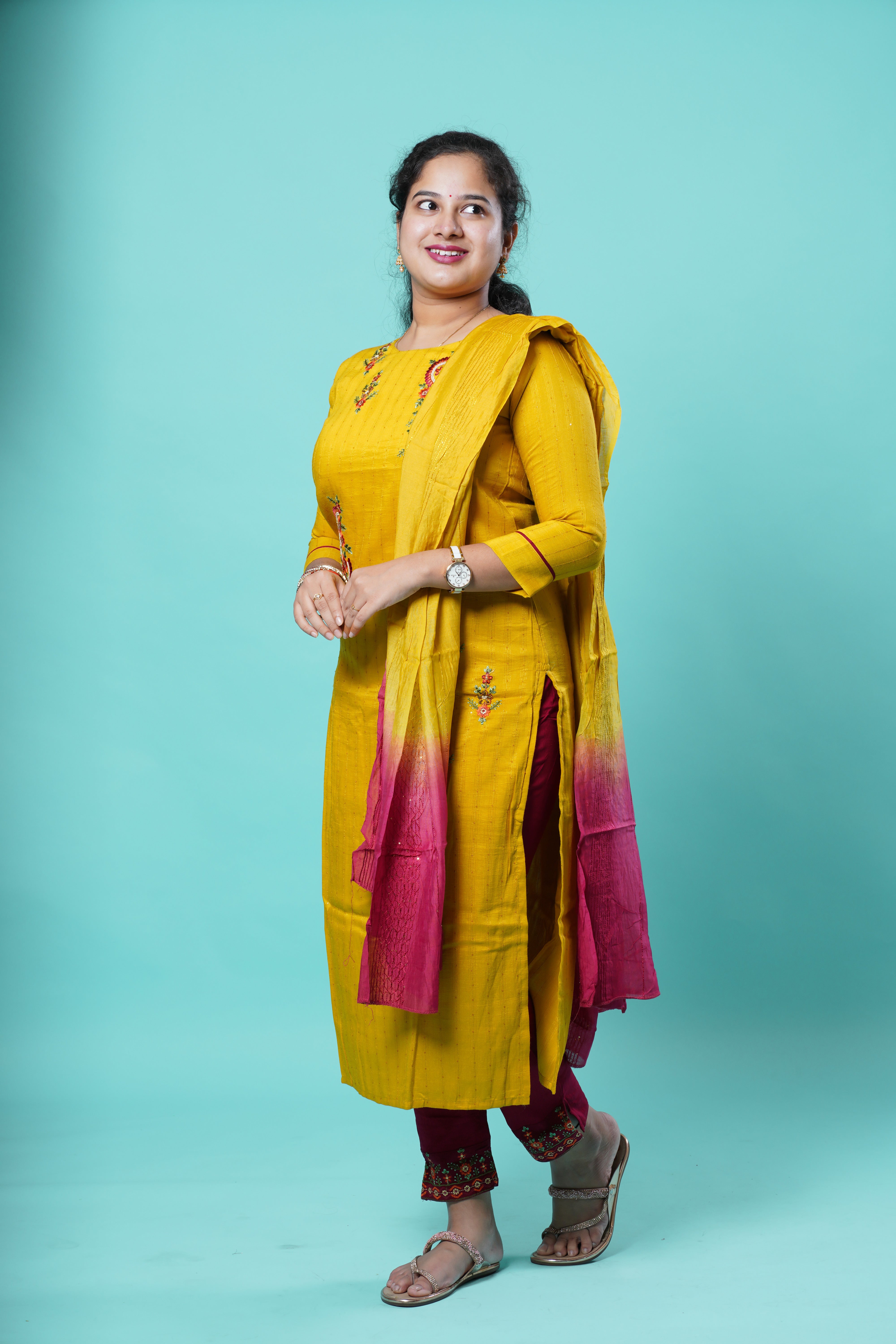 Cotton kurti pant set