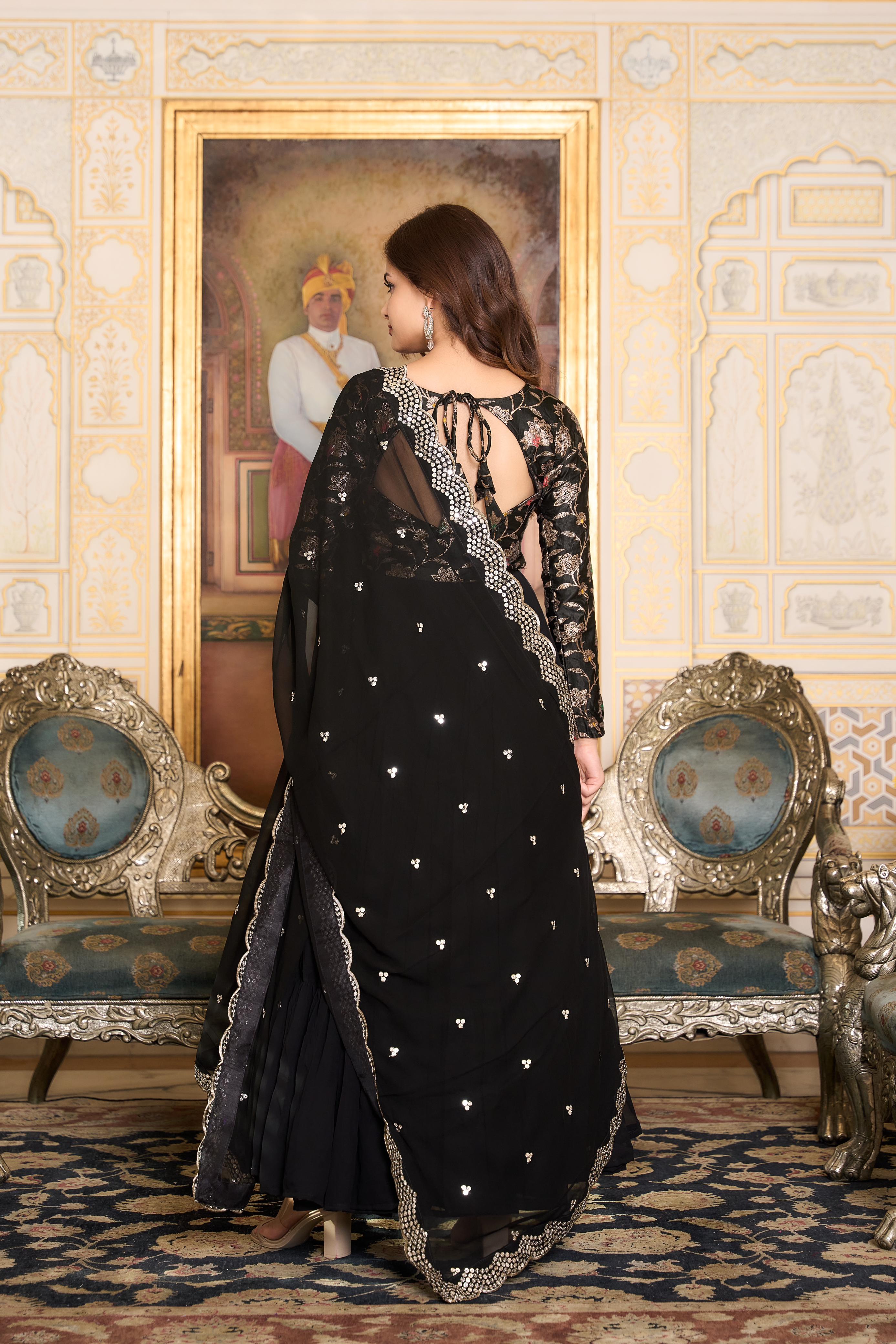 Black long gown