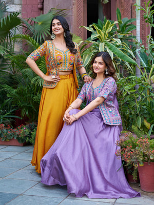 New Festival Lehenga Choli Set - Heavy Embroidery Design