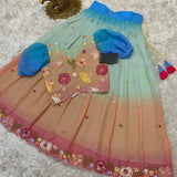 New Trending Sequin Embroidery Georgette Lahenga Choli