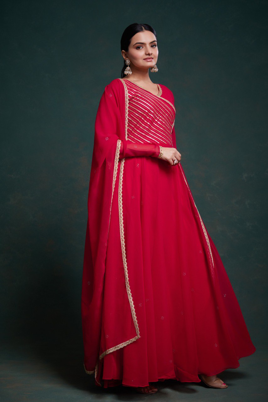 Stylish ethnic gown for weddings and parties