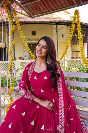 Traditional ethnic gown with heavy flair