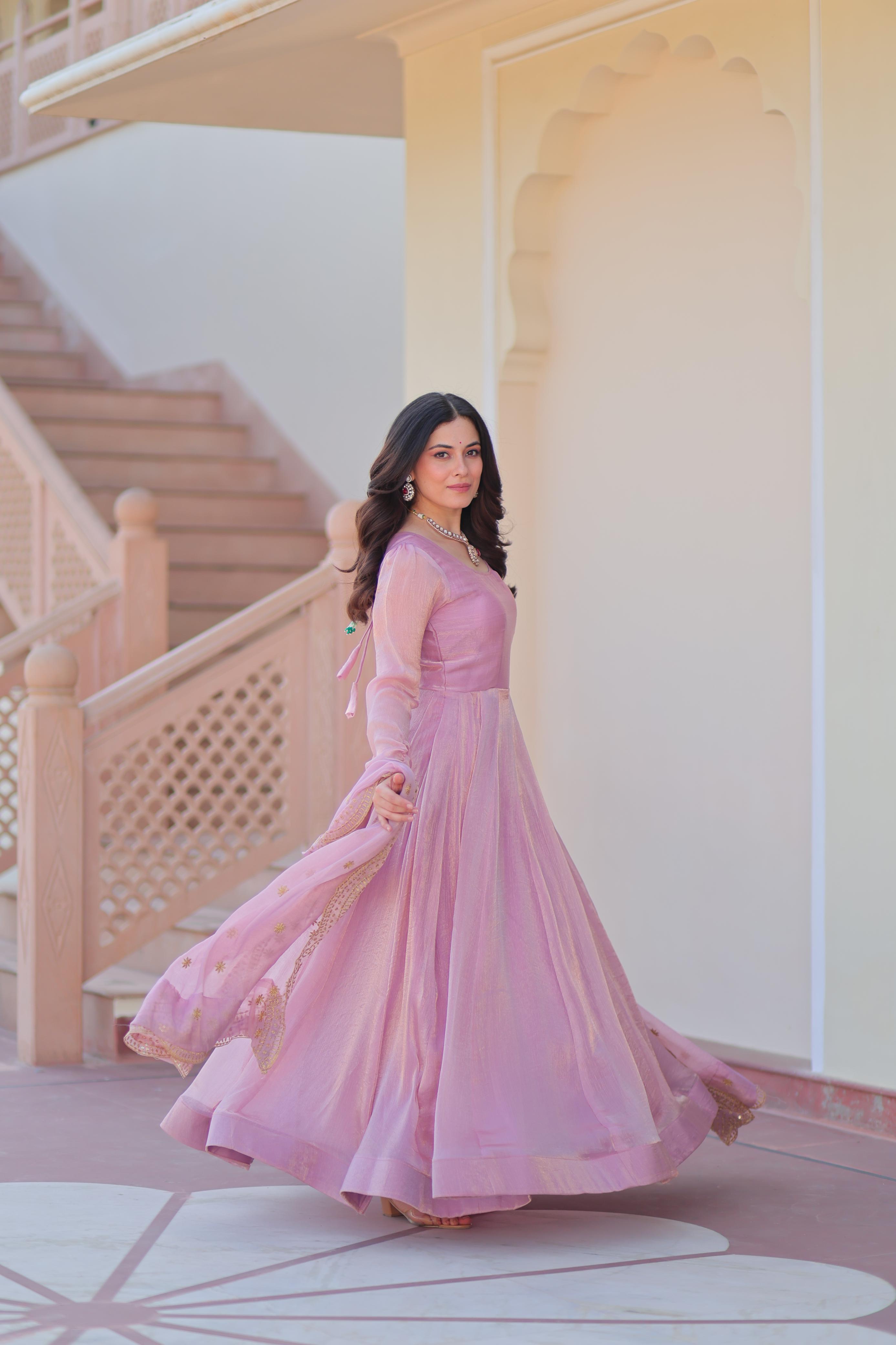 chiffon gown design