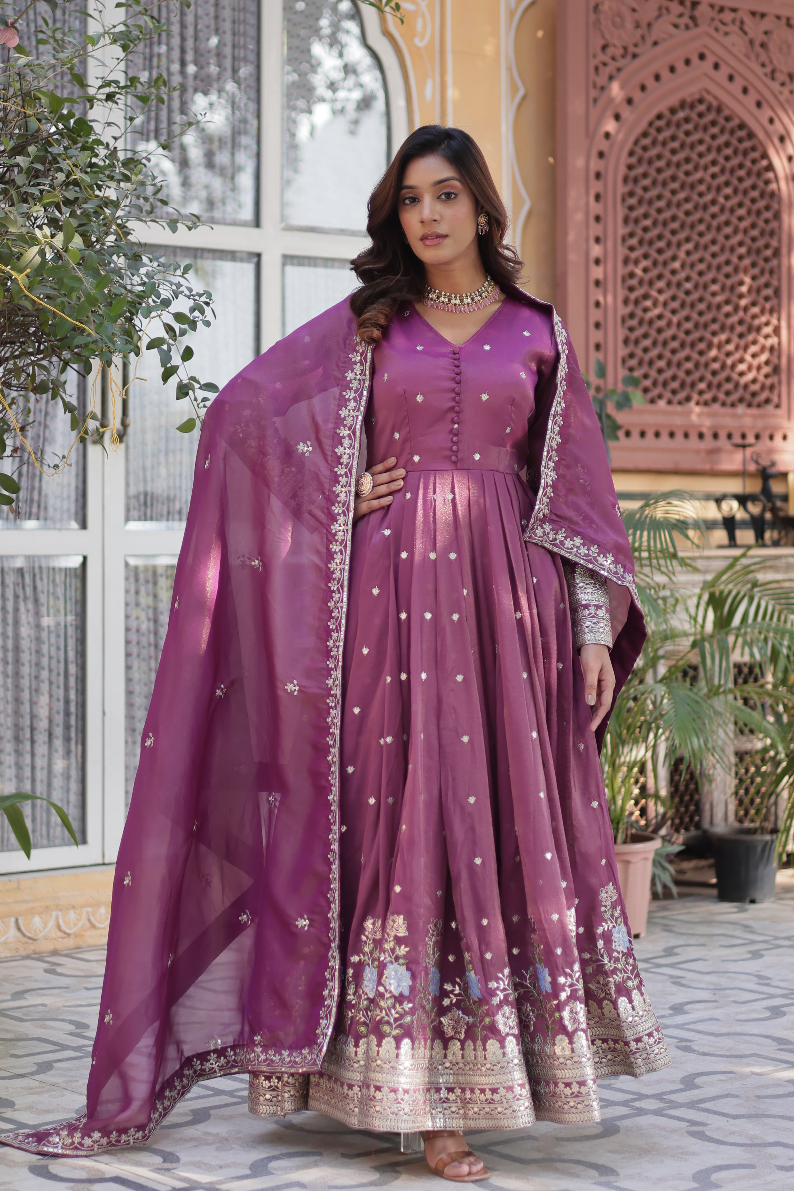 partywear gown set