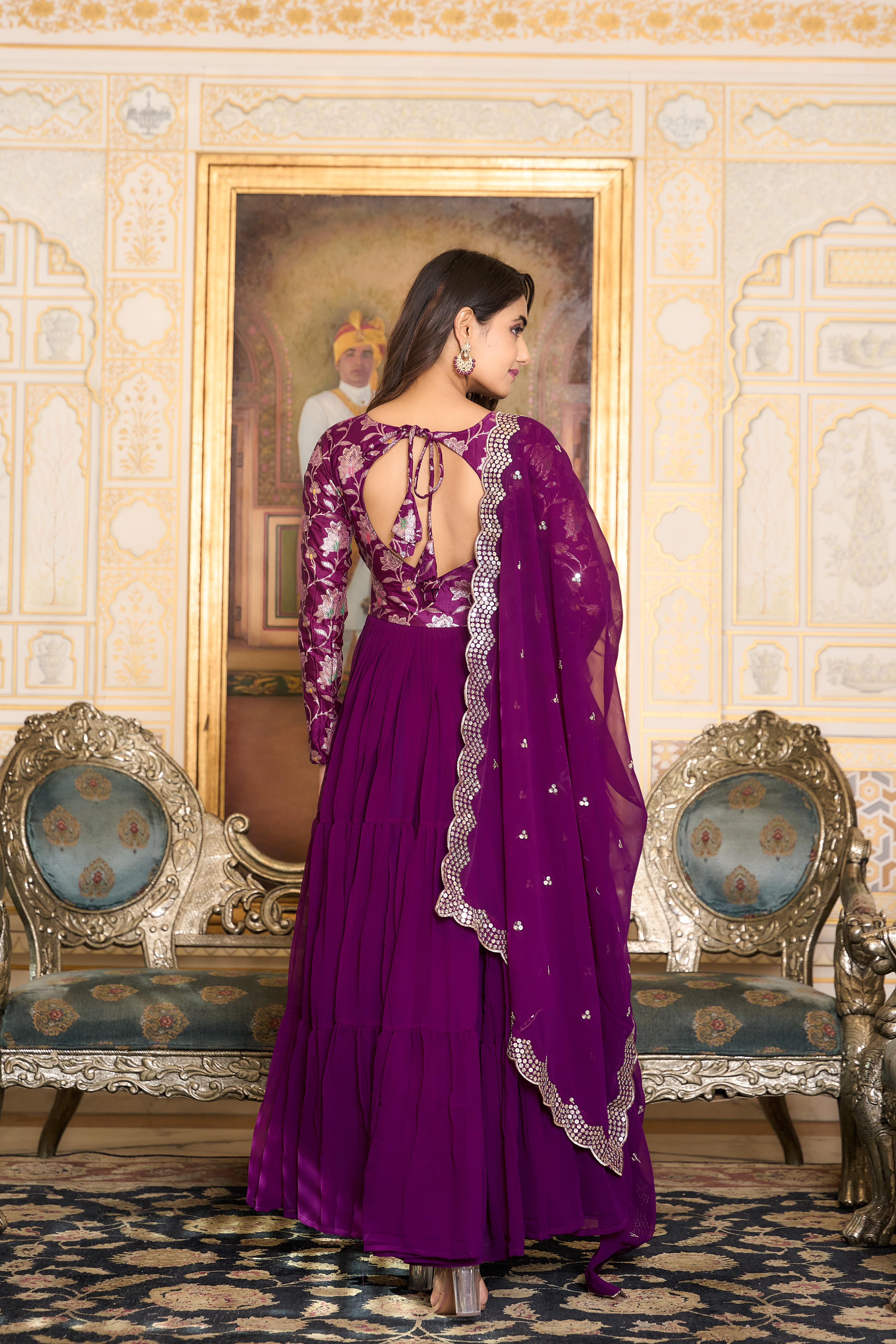 fox georgette dress