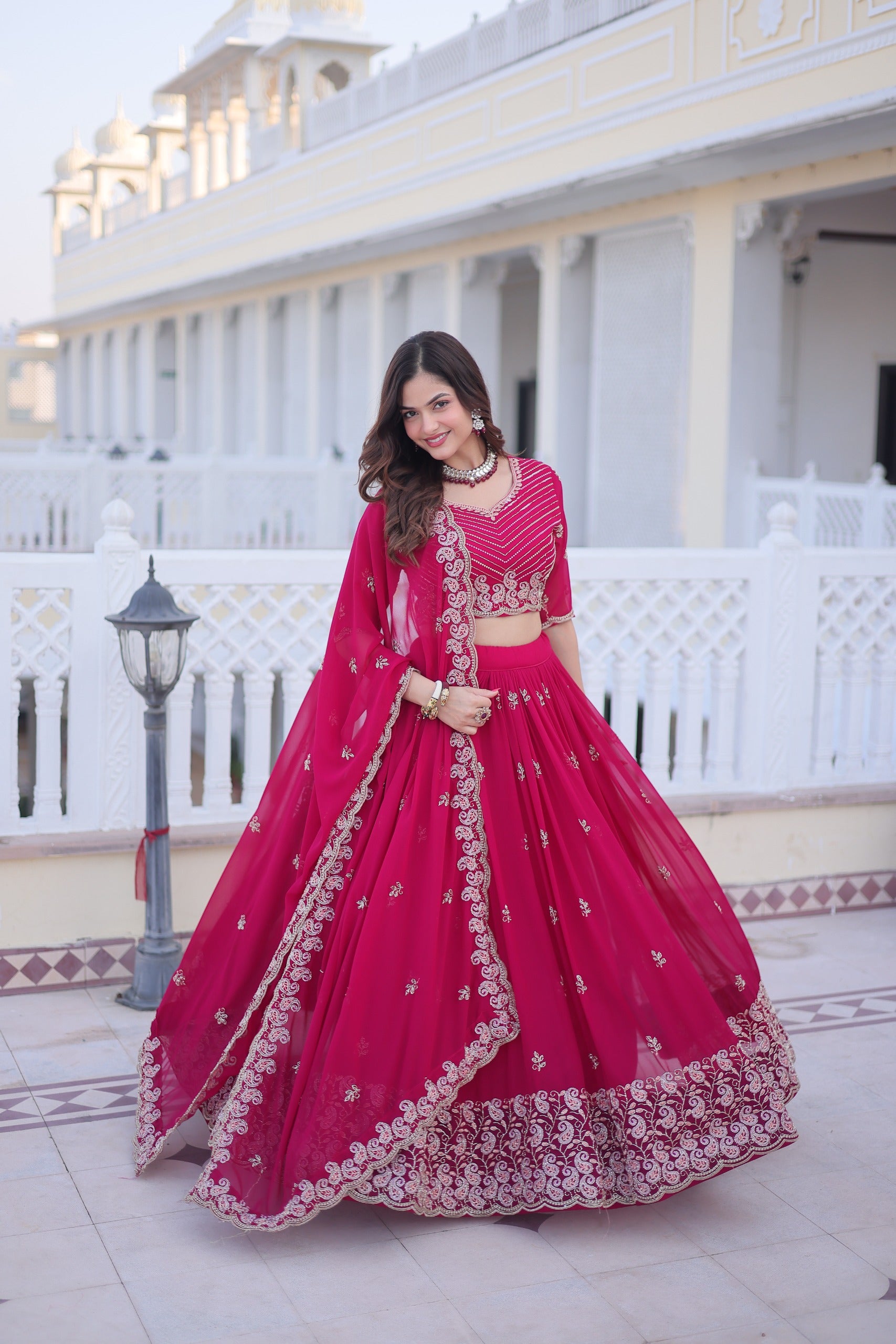 latest 2026 Lehenga Choli with Dupatta Set