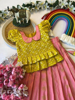 Cow Weaving Border Lehenga