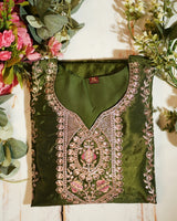 Chinon 3-Piece Kurti Set with Elegant Embroidery