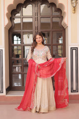 Festive Indian Gown Set for Ladies