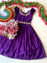 Exclusive Chinnon Kids Gown with Handwork Top