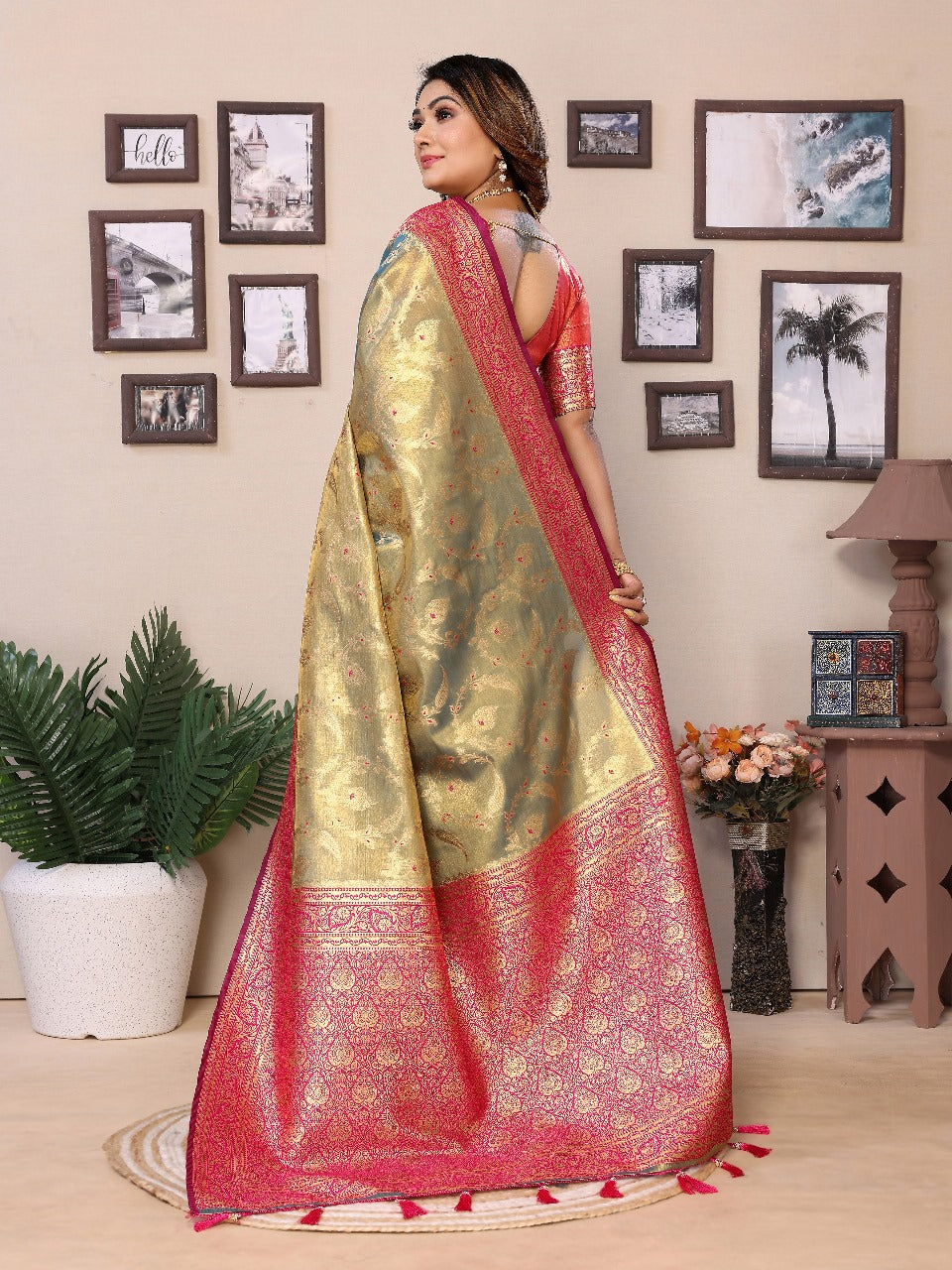 Tissue silk saree