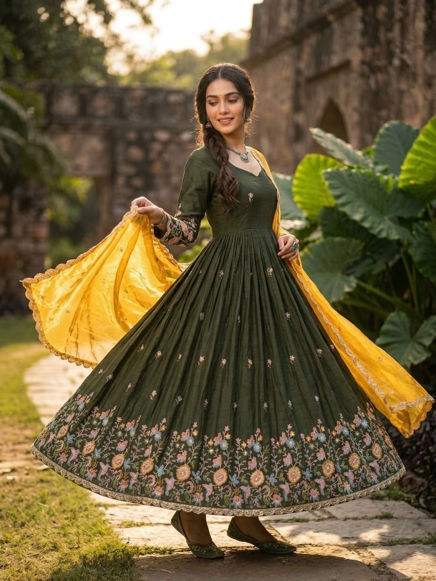 Wedding special Fendi silk gown collection