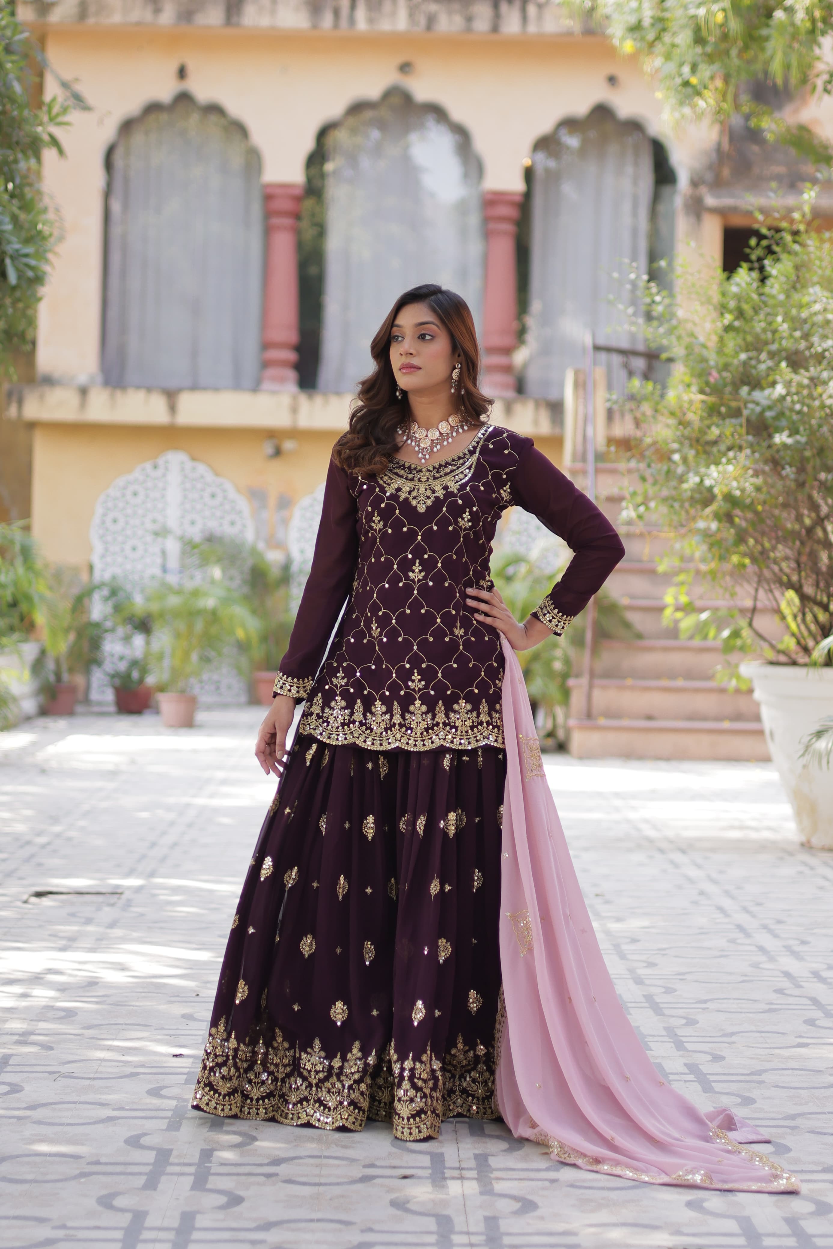 sharara with dupatta