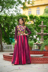 Magenta pink lehenga for festive occasions