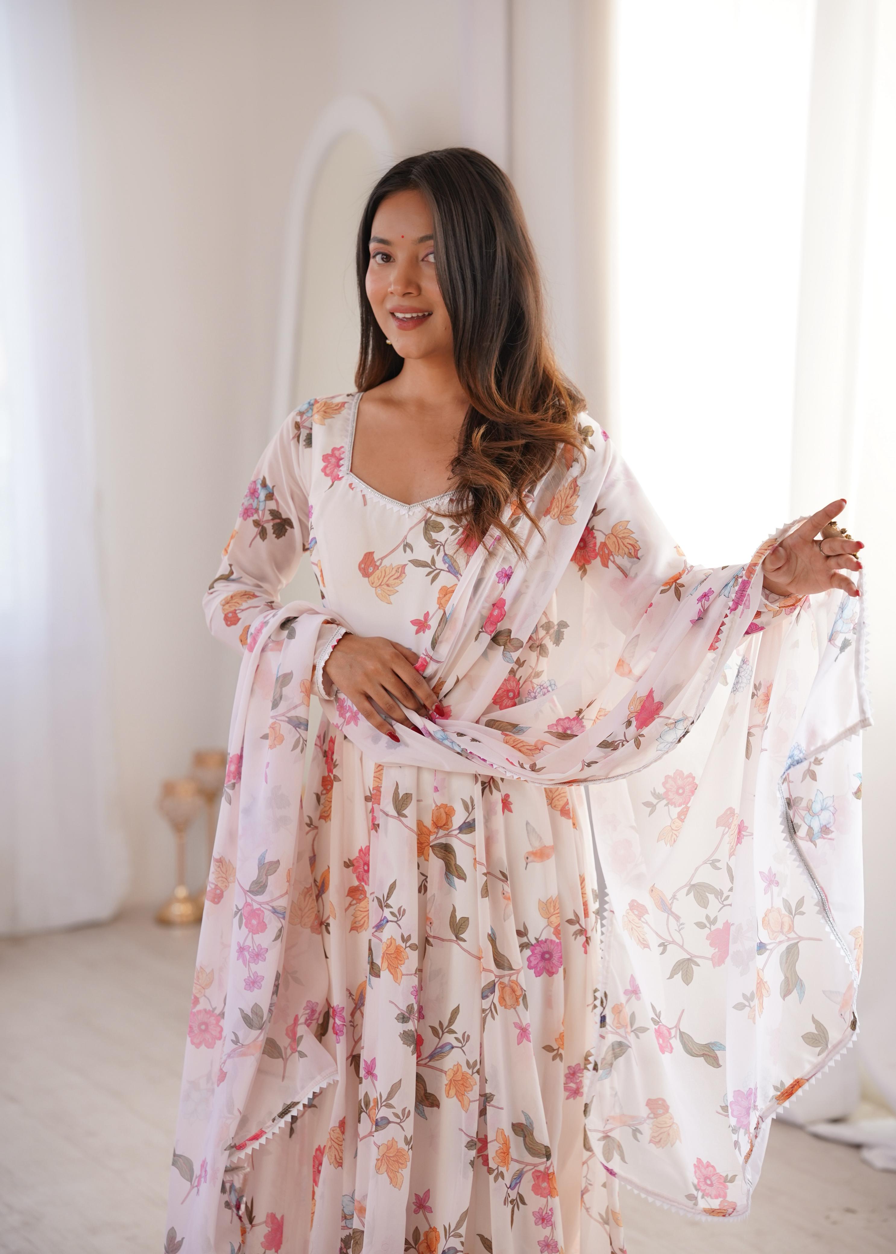 georgette gown for women