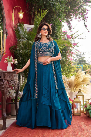 designer embroidered lehenga choli set