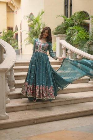  embroidered dupatta suit