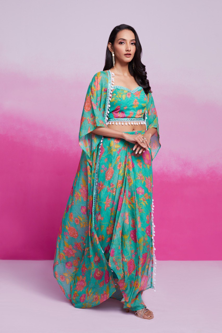  printed jacket set