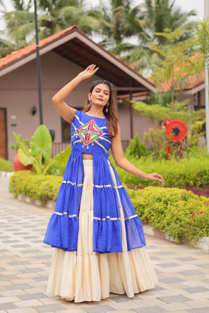 Navratri Special Mirror Work Lehenga Set from Vastralyn