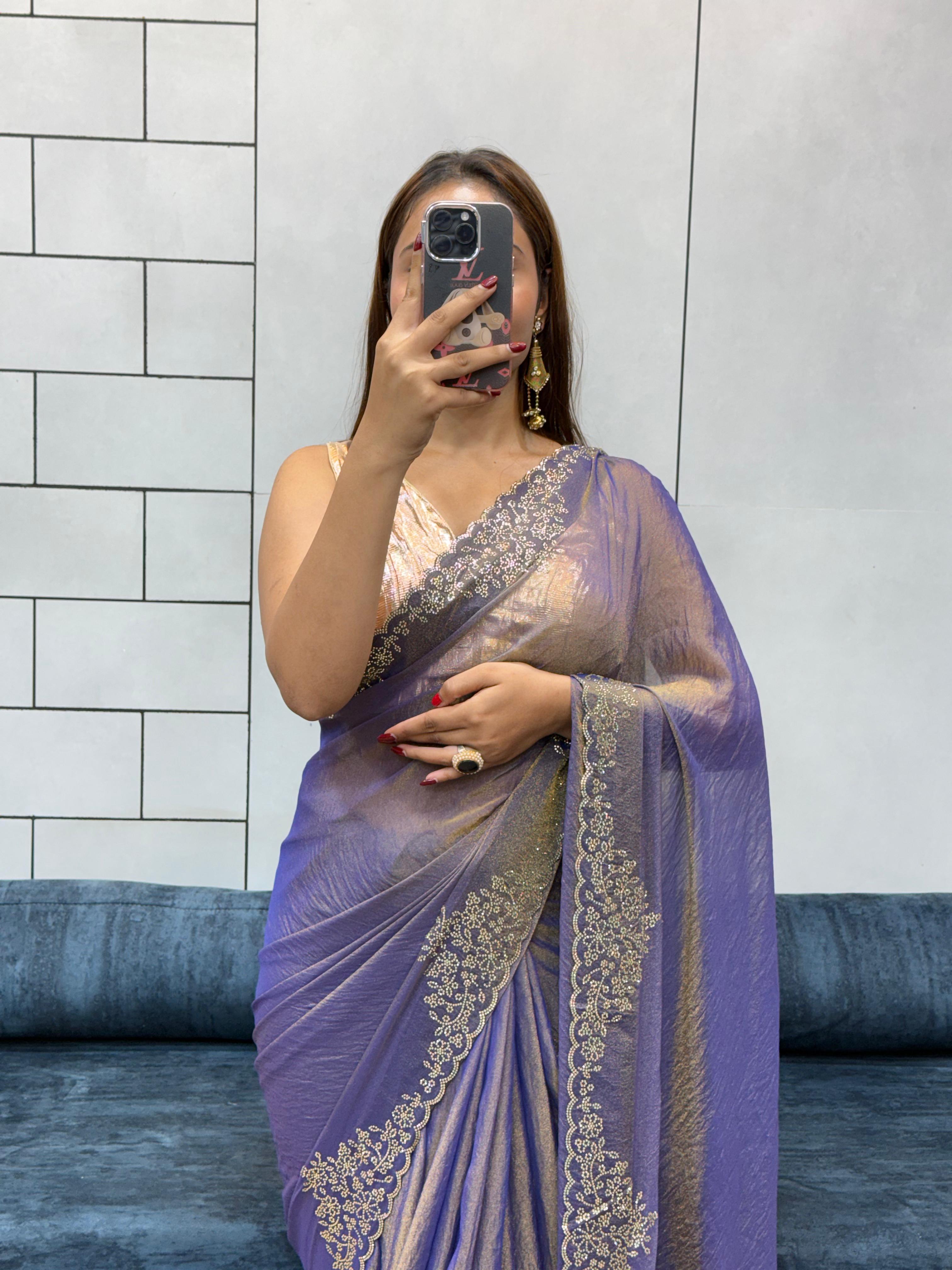 Two-tone Fendy silk sarees collection Vastralyn