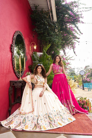 Traditional Indian wedding lehenga choli set