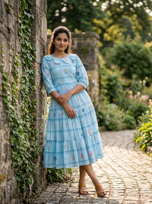 Comfortable muslin silk kurti for everyday fashion