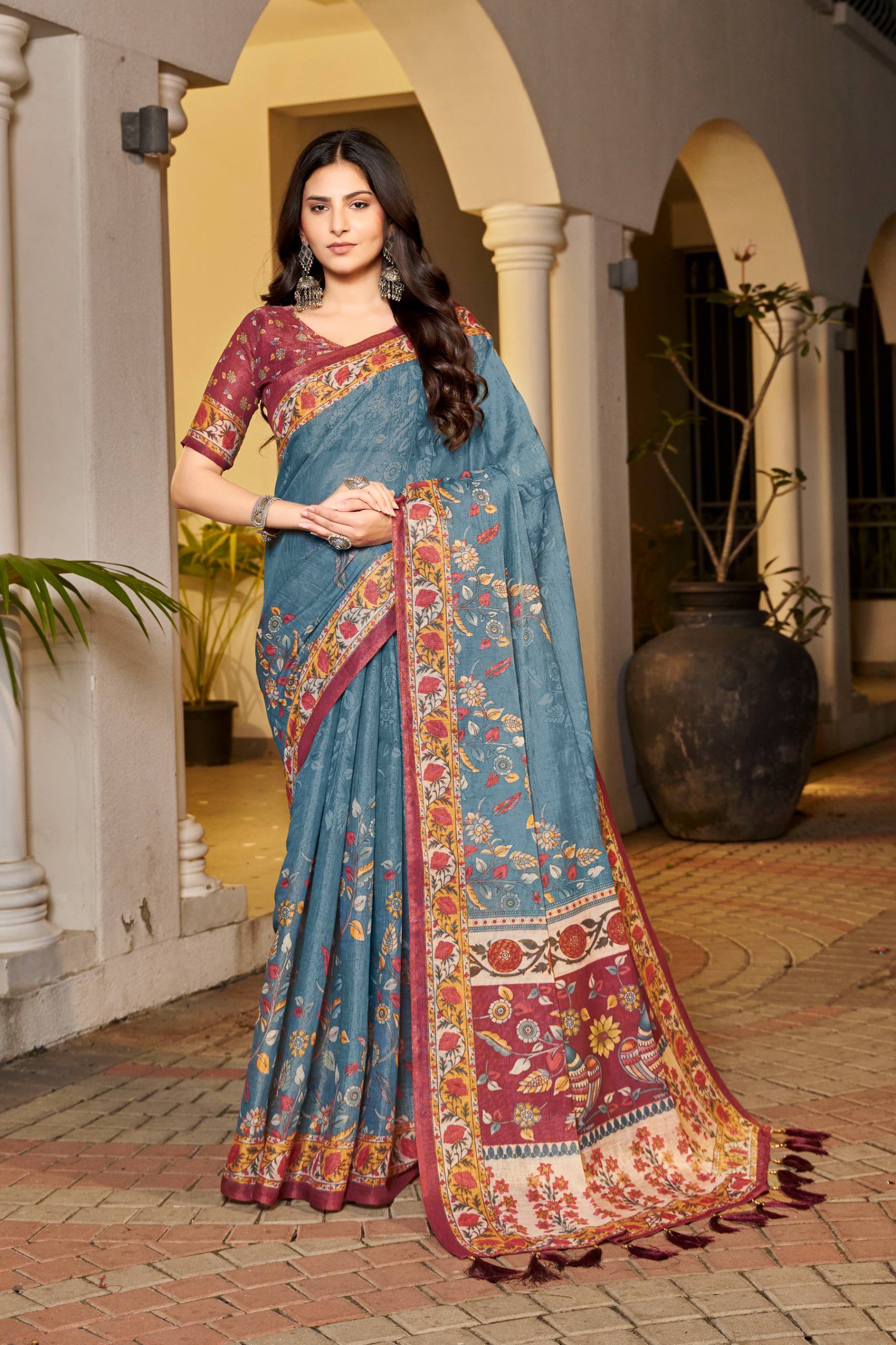Premium handloom saree festive wear