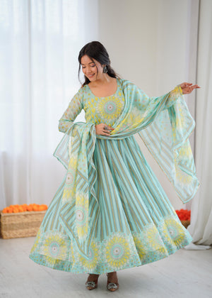 floral gown for women party wear
