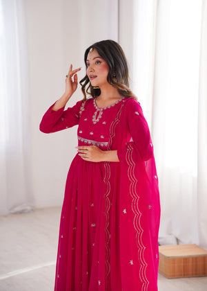 Buy Designer Pink Gowns for Women Online