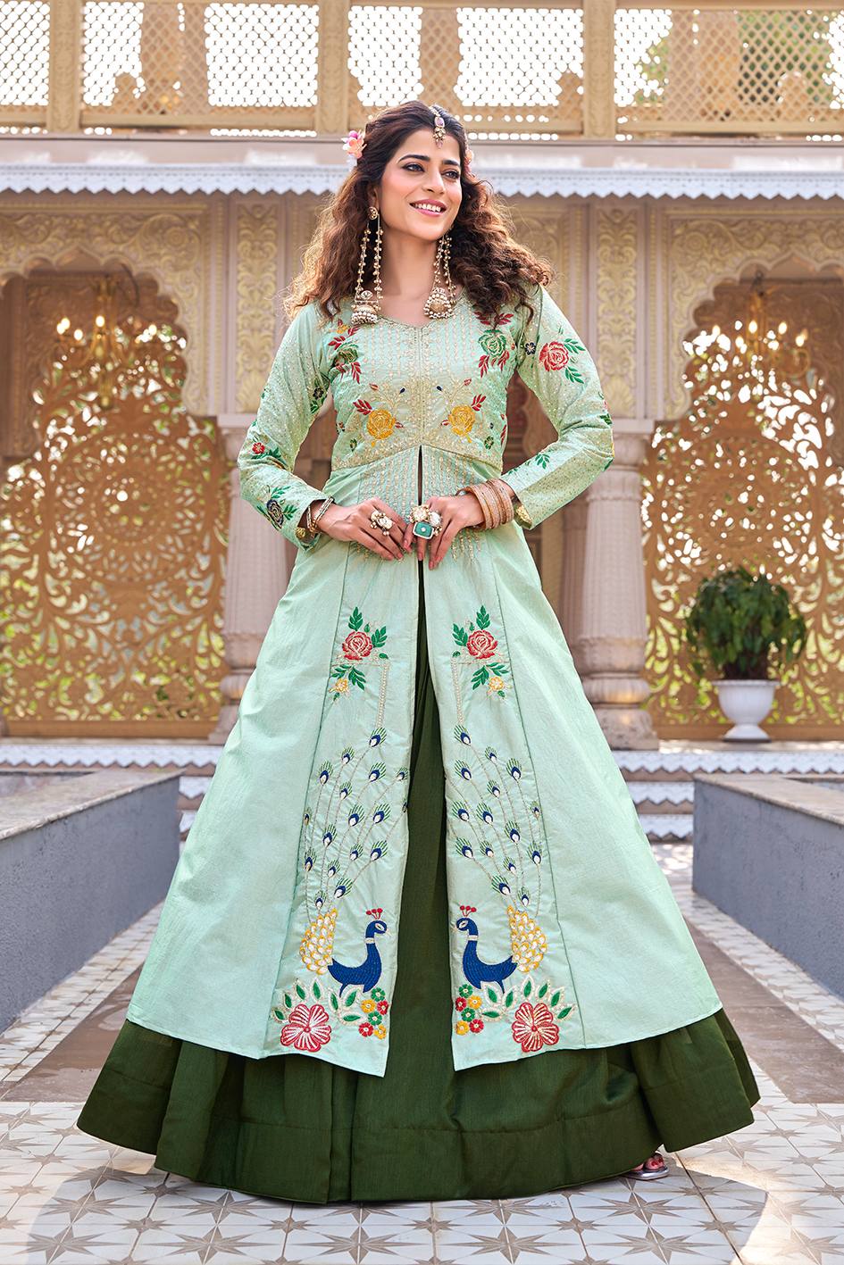 designer ethnic lehenga set for women