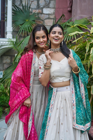 Fancy badhani dupatta with embroidery