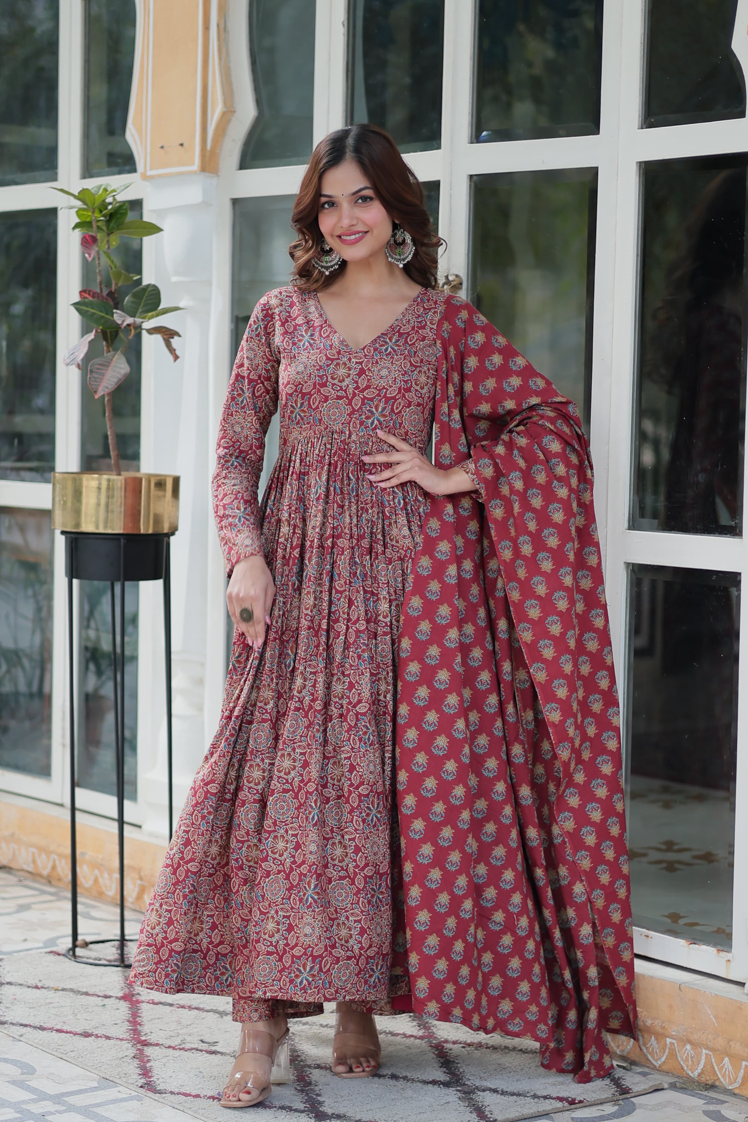 pure cotton kurti set