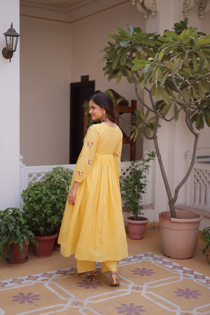 festive cotton kurti pant outfit